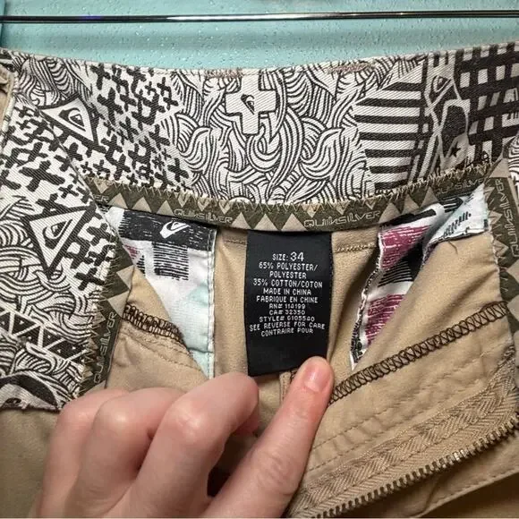 Quiksilver Y2K Khaki Chino Pants | Size 34 - Picture 8 of 9